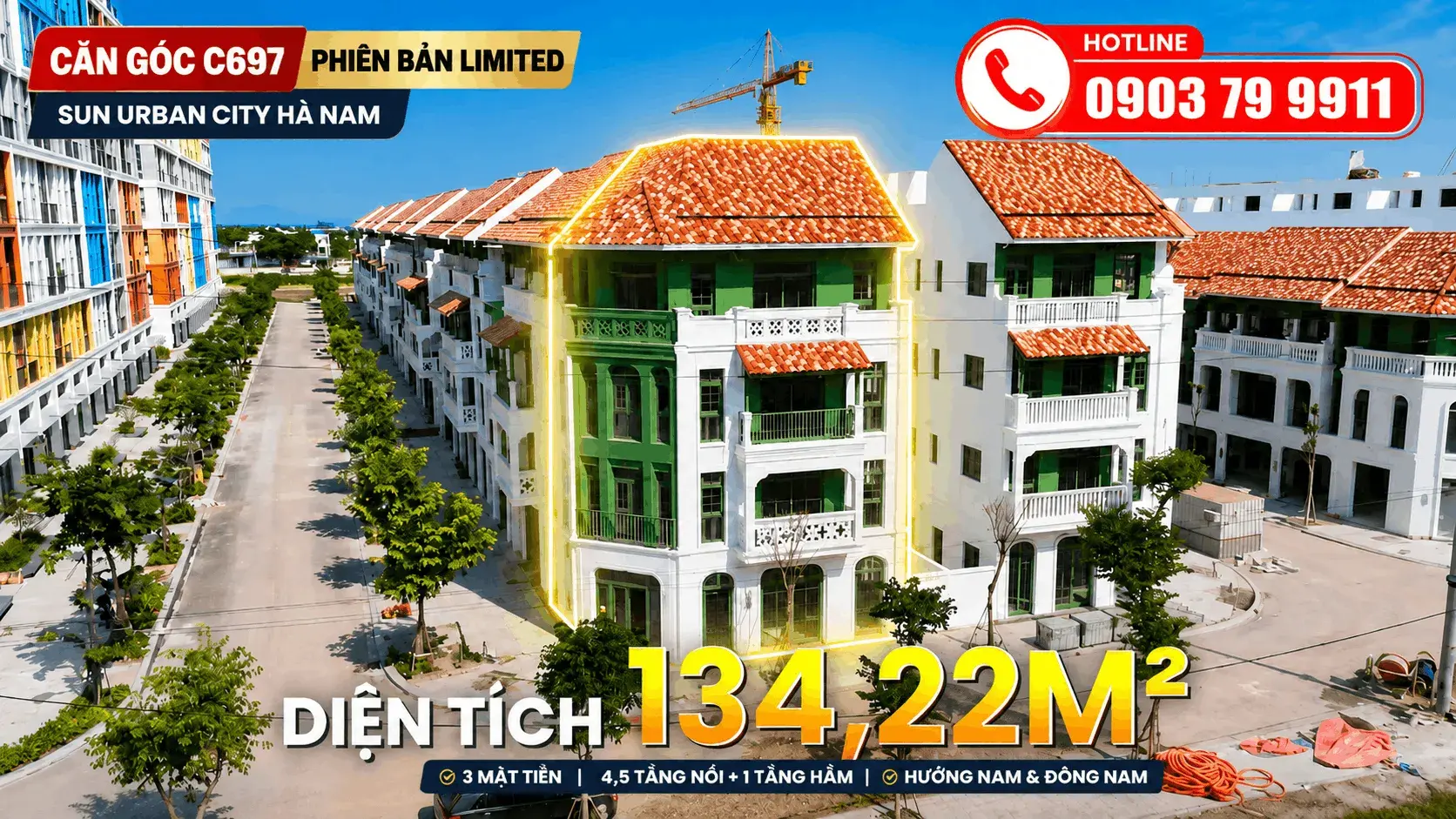 LIỀN KỀ CĂN GÓC C697 Sun Urban City Hà Nam – PHIÊN BẢN LIMITED 🔥